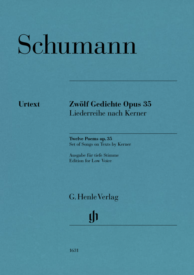 Twelve Poems Op. 35 - Schumann/Ozawa - Low Voice/Piano - Book