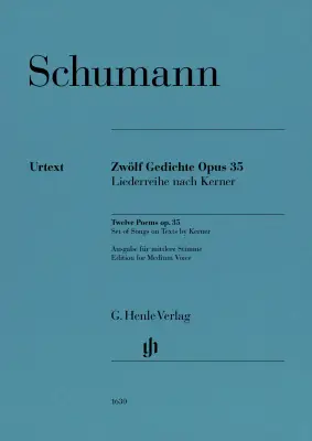 G. Henle Verlag - Twelve Poems Op. 35 - Schumann/Ozawa - Medium Voice/Piano - Book