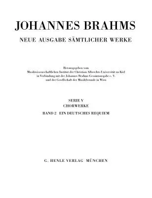 German Requiem, Op.45 - Brahms - Full Score - Hard Cover