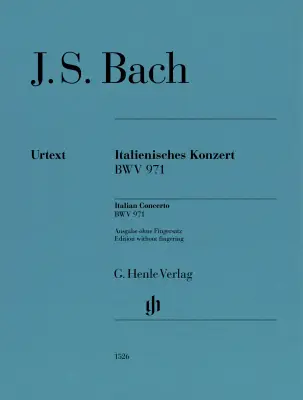 G. Henle Verlag - Italian Concerto, BWV 971 - Bach/Scheideler - Piano - Book