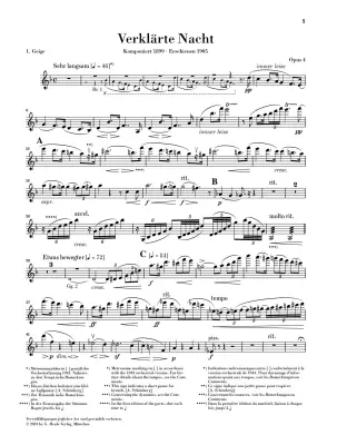 Transfigured Night Op. 4 - Schonberg/Oppermann - String Sextet - Parts