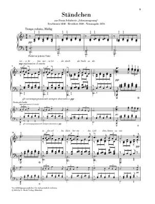 Serenade \'\'Leise Flehen Meine Lieder\'\' (Franz Schubert) - Liszt - Piano - Book
