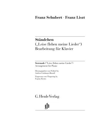 Serenade \'\'Leise Flehen Meine Lieder\'\' (Franz Schubert) - Liszt - Piano - Book