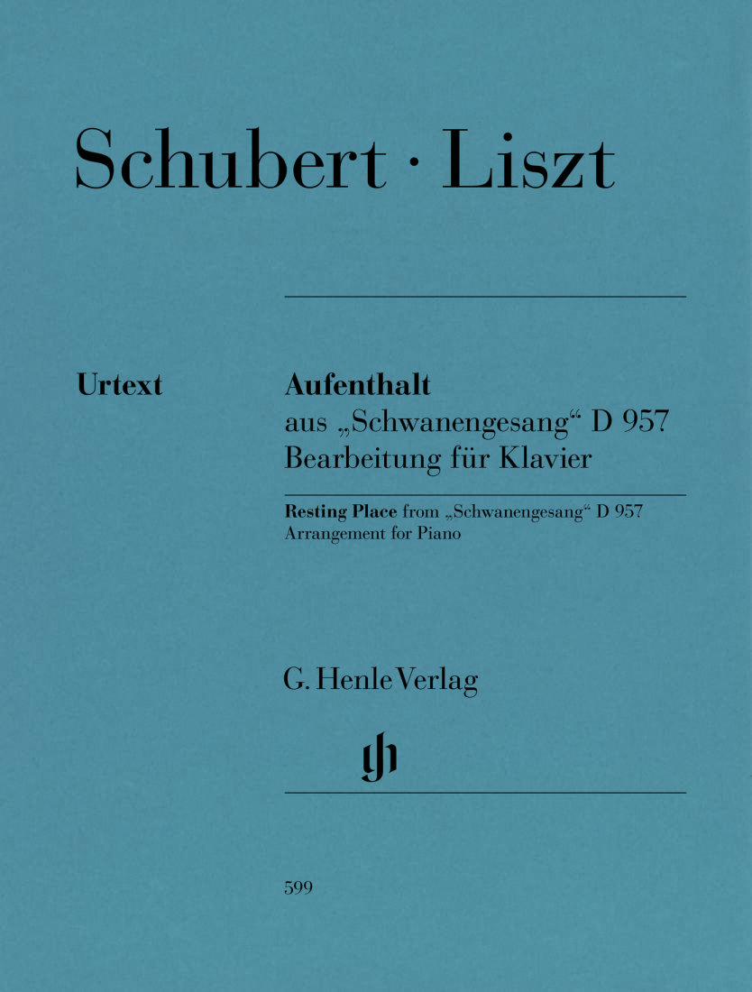 Resting Place from Schwanengesang, D957 - Schubert/Liszt - Piano - Book