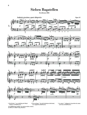 Seven Bagatelles Op. 33 - Beethoven/Biermann - Piano - Book