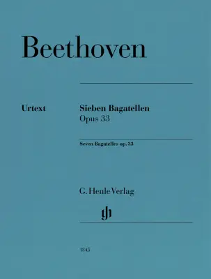 G. Henle Verlag - Seven Bagatelles Op. 33 - Beethoven/Biermann - Piano - Book