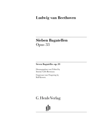 Seven Bagatelles Op. 33 - Beethoven/Biermann - Piano - Book