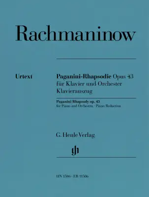 G. Henle Verlag - Rhapsody on a Theme of Paganini, Op. 43 - Rachmaninoff/Gertsch - 2P4H - Book