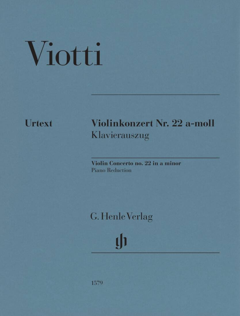 Violin Concerto No. 22 in A Minor - Viotti - Violin/Piano - Sheet