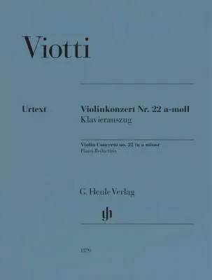 G. Henle Verlag - Violin Concerto No. 22 in A Minor - Viotti - Violin/Piano - Sheet