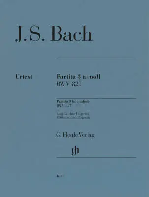 G. Henle Verlag - Partita No. 3 in A Minor, BWV 827 - Bach/Scheideler - Piano - Sheet