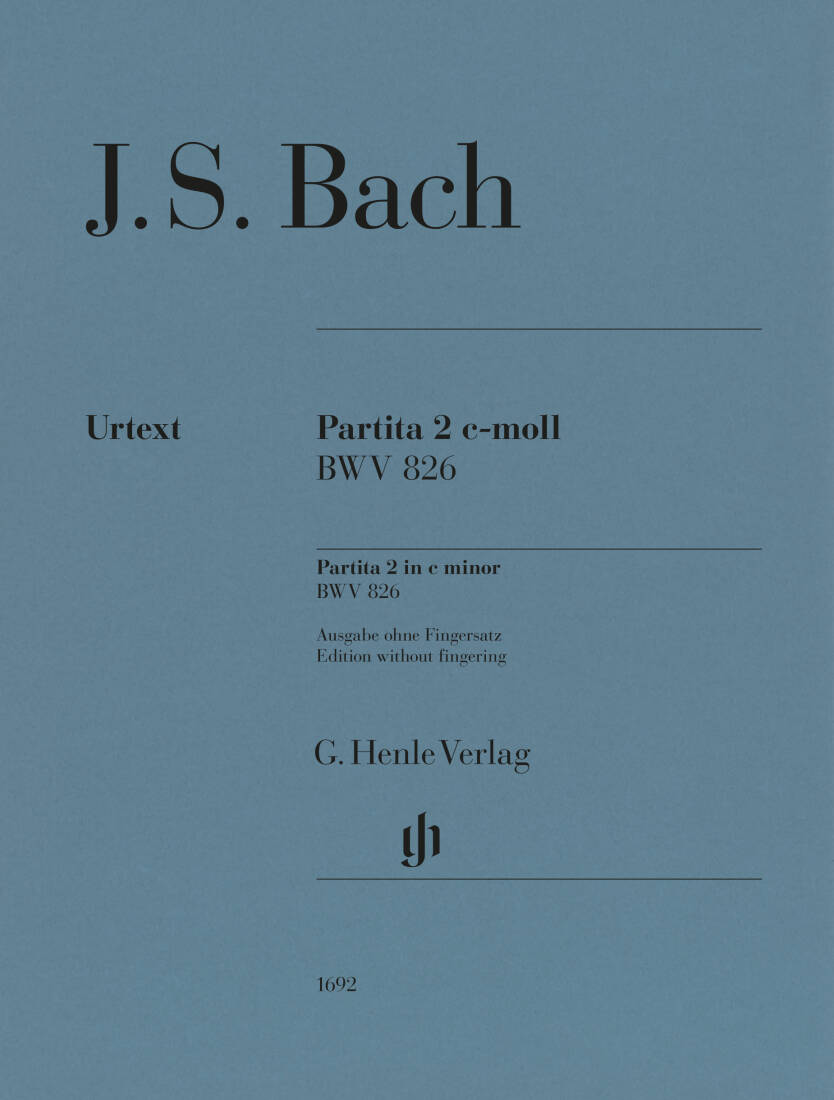 Partita No. 2 in C minor, BWV 826 - Bach/Scheideler - Piano - Sheet
