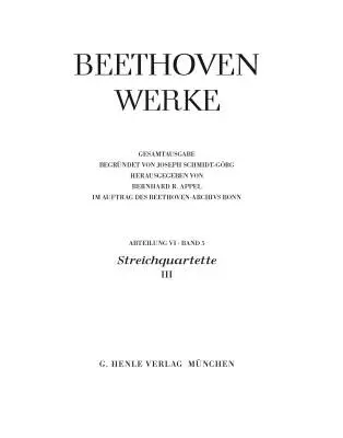 String Quartets III - Beethoven - Book - Hardcover