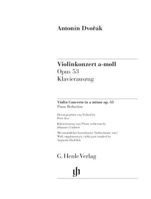 Violin Concerto A minor Op. 53 - Dvorak/Umbreit/Jost - Violin/Piano - Book