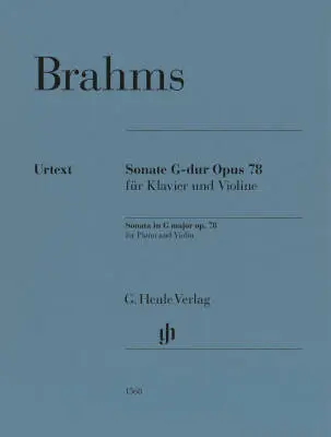 G. Henle Verlag - Violin Sonata No. 1 in G Major, Op. 78 - Brahms/Wiechert - Violin/Piano - Book