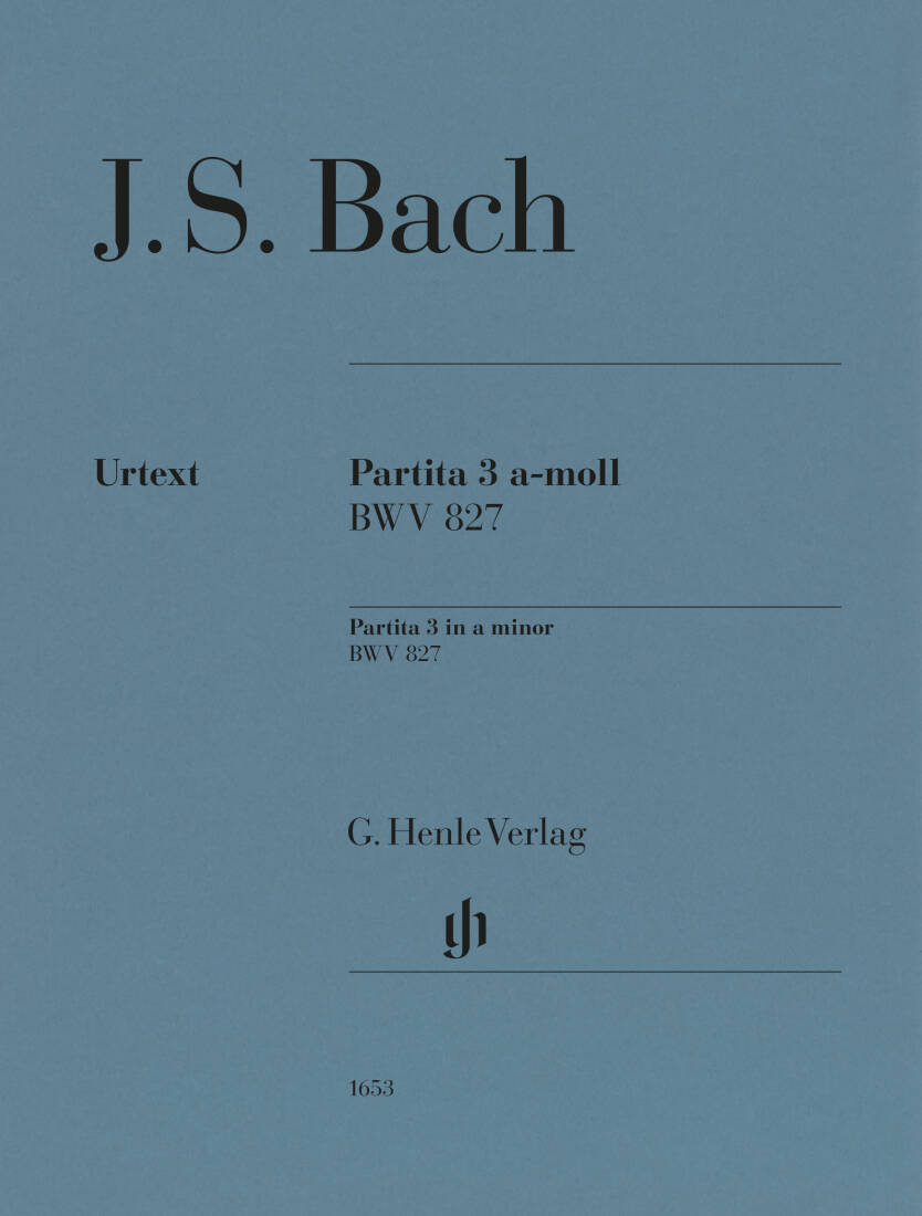 Partita No. 3 in A Minor BWV 827 - Bach/Scheideler - Piano - Sheet