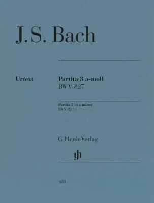 G. Henle Verlag - Partita No. 3 in A Minor BWV 827 - Bach/Scheideler - Piano - Sheet