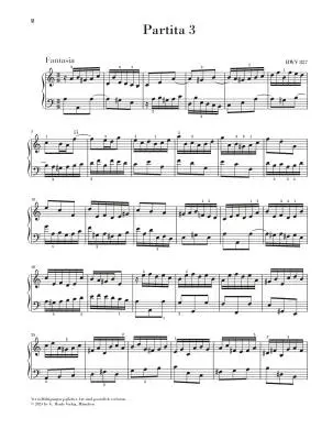 Partita No. 3 in A Minor BWV 827 - Bach/Scheideler - Piano - Sheet