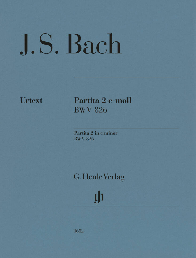 Partita No. 2 in C minor, BWV 826 - Bach/Scheideler - Piano - Sheet