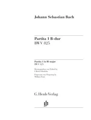 Partita No. 1 in B-Flat Major, BWV 825 - Bach/Scheideler - Piano - Sheet