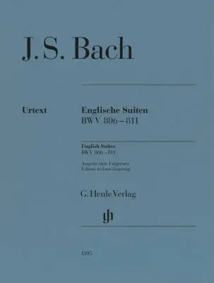 G. Henle Verlag - English Suites BWV 806-811 - Bach/Scheideler - Piano - Book