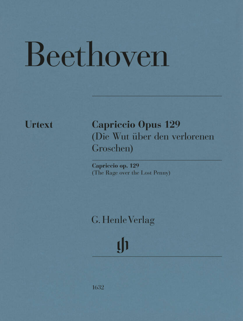 Capriccio Op. 129: The Rage over the Lost Penny - Beethoven - Piano - Sheet