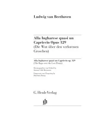 Capriccio Op. 129: The Rage over the Lost Penny - Beethoven - Piano - Sheet