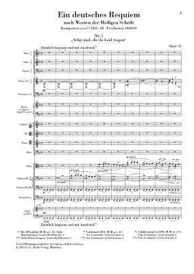 Ein Deutsches Requiem Op. 45 (German Requiem) - Brahms/Struck - Study Score