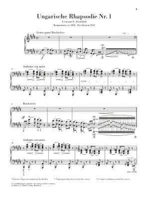 Hungarian Rhapsody No. 1 - Liszt/Jost - Piano - Book