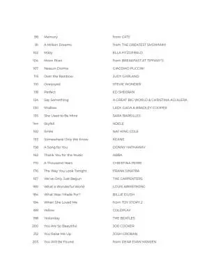 First 50 Most Beautiful Songs You Should Play on Piano - Easy Piano - Book