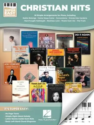 Hal Leonard - Christian Hits: Super Easy Songbook - Piano - Book