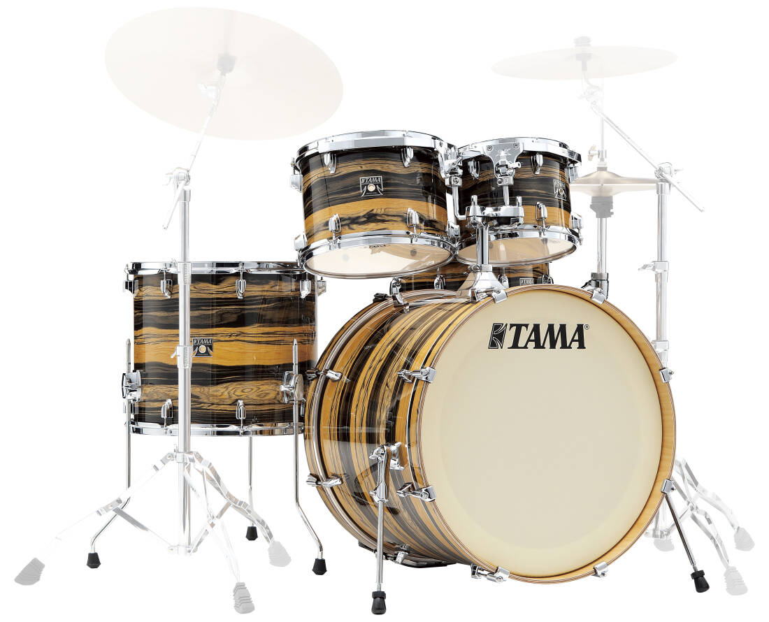 Superstar Classic 5-Piece Shell Pack (22,10,12,16,SD) - Natural Ebony Tiger Wrap