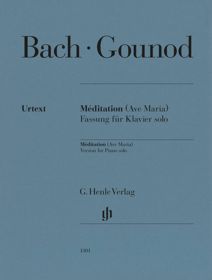 Meditation (Ave Maria) - Gounod/Bach - Piano - Book