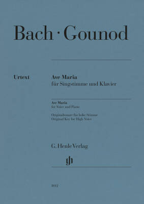 G. Henle Verlag - Ave Maria - Bach/Gounod - High Voice/Piano - Sheet