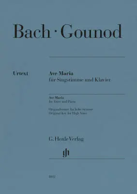 G. Henle Verlag - Ave Maria - Bach/Gounod - High Voice/Piano - Sheet