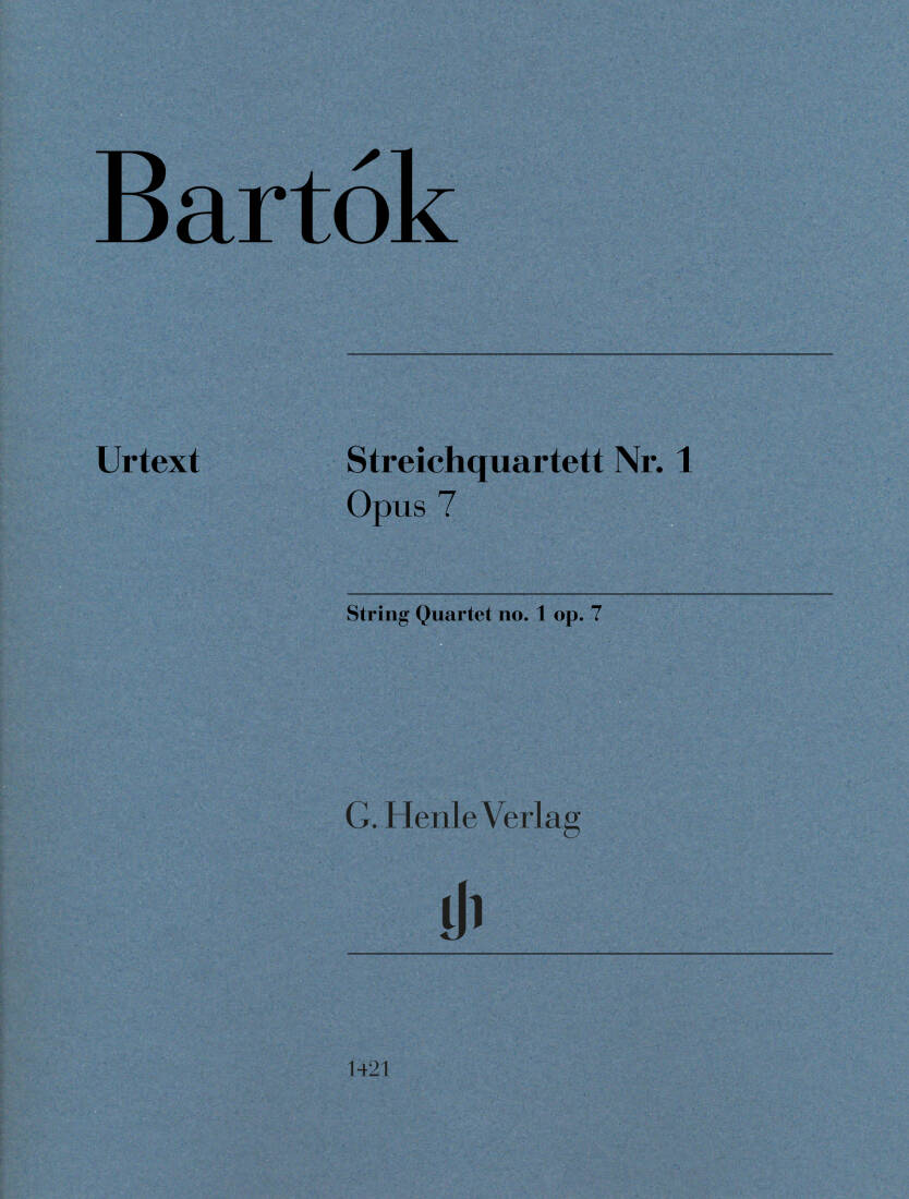 String Quartet No. 1, Op. 7 - Bartok/Somfai - Parts Set
