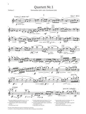 String Quartet No. 1, Op. 7 - Bartok/Somfai - Parts Set