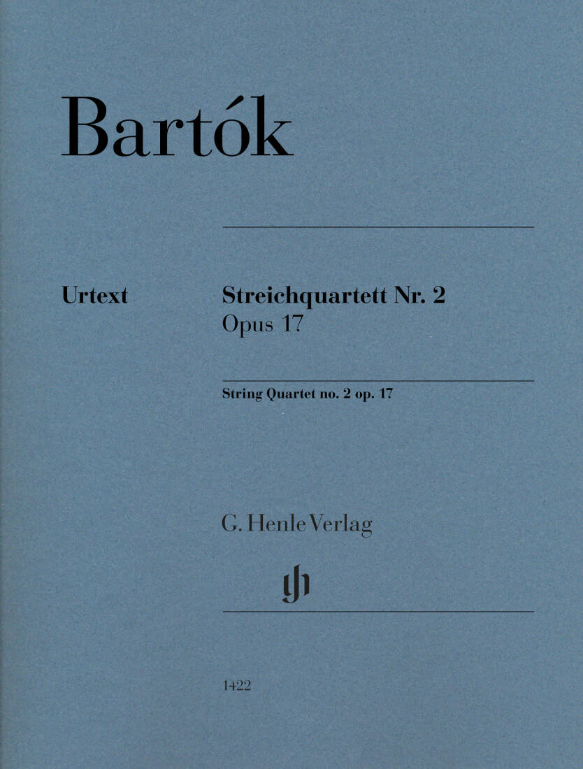 String Quartet No. 2, Op. 17 - Bartok/Somfai - Parts Set