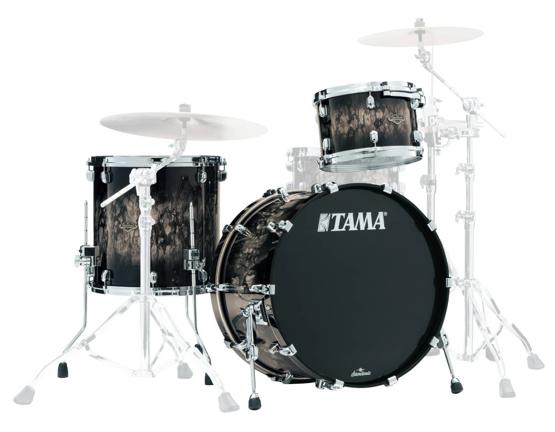 Starclassic Walnut/Birch 3-Piece Shell Pack (22,12,16) - Molten Platinum Burst