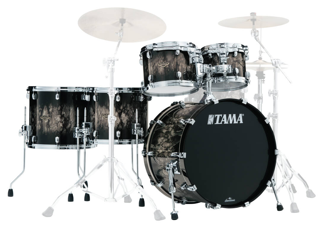 Starclassic Walnut/Birch 5-Piece Shell Pack (22,10,12,14,16) - Molten Platinum Burst