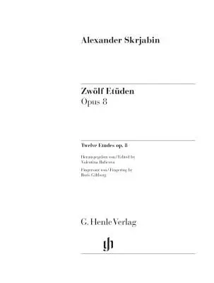 Twelve Etudes, Op. 8 - Scriabin/Rubcova - Piano - Book