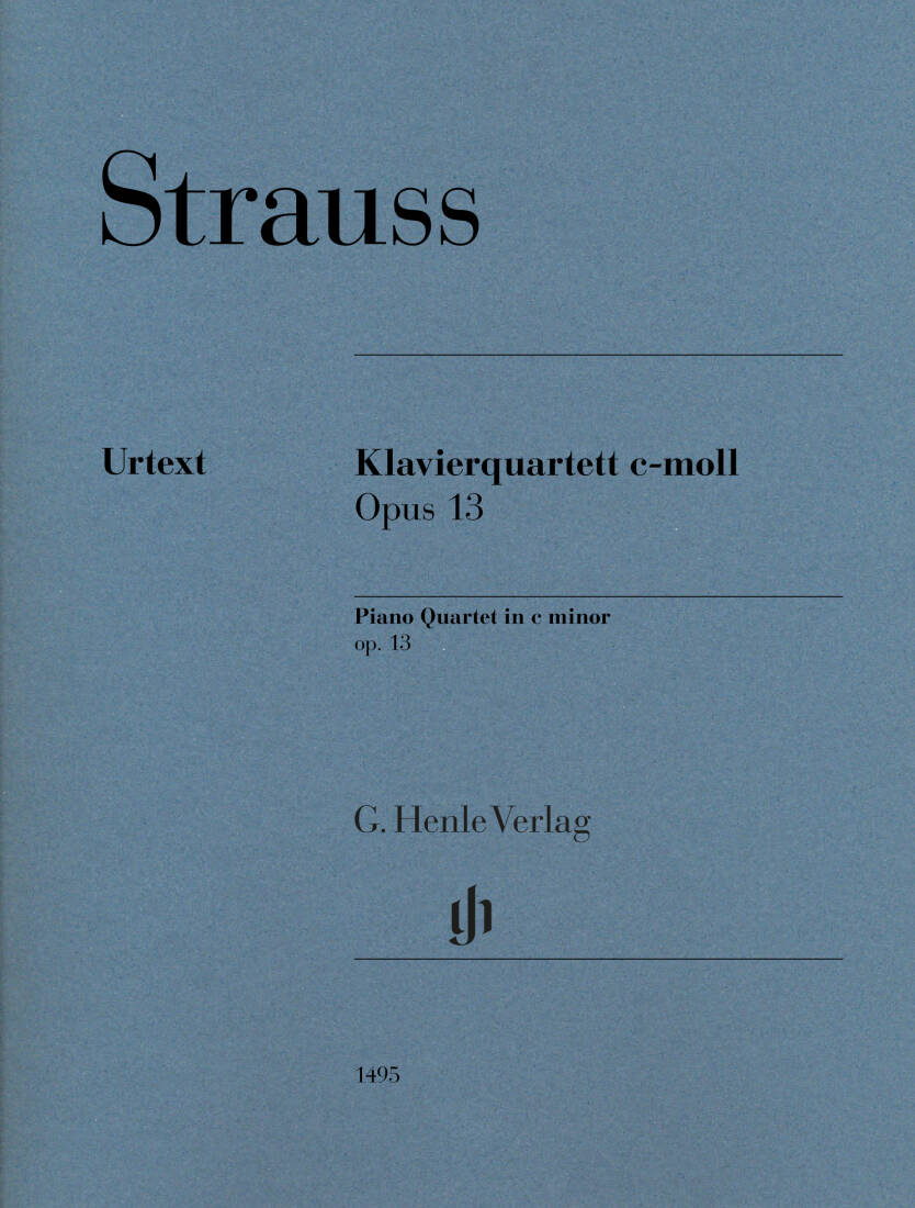Piano Quartet in C Minor Op. 13 - Strauss/Jost - Parts Set