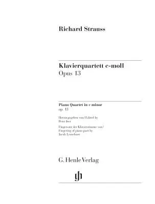 Piano Quartet in C Minor Op. 13 - Strauss/Jost - Parts Set