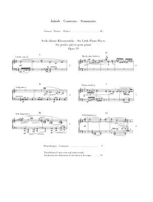 Six Little Piano Pieces, Op.19 - Schoenberg/Mullemann - Piano - Book