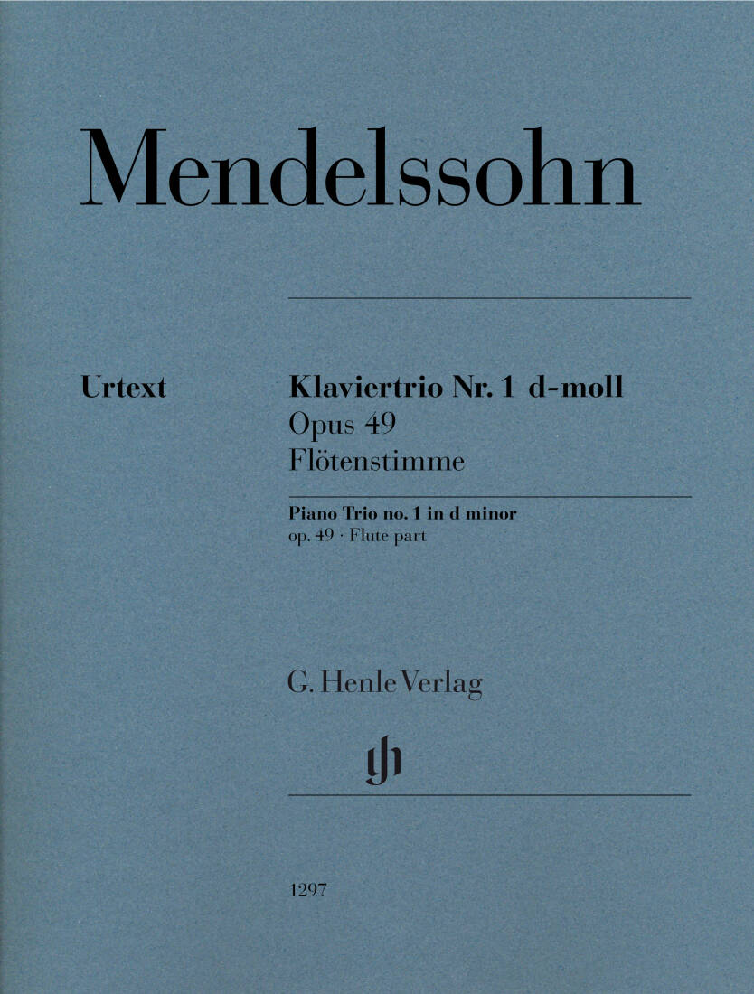 Piano Trio Op. 49  - Mendelssohn - Flute Part - Sheet