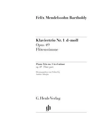 Piano Trio Op. 49  - Mendelssohn - Flute Part - Sheet