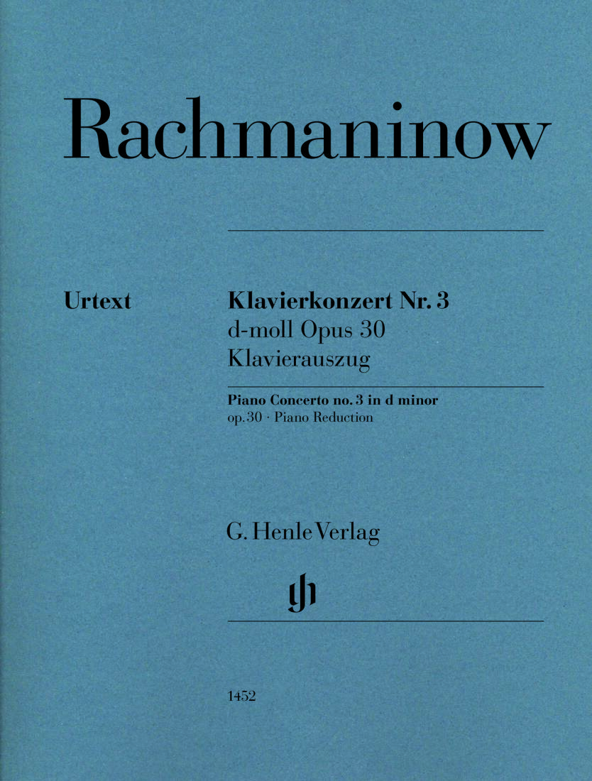 Piano Concerto No. 3, Op. 30 in D minor - Rachmaninoff/Rahmer - 2P4H - Book