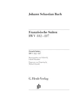 French Suites BWV 812-817 - Bach -  Piano - Hardcover