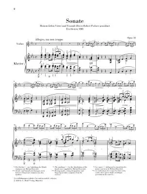 Violin Sonata in E-flat Major, Op. 18 - Strauss/Kramer - Violin/Piano - Book