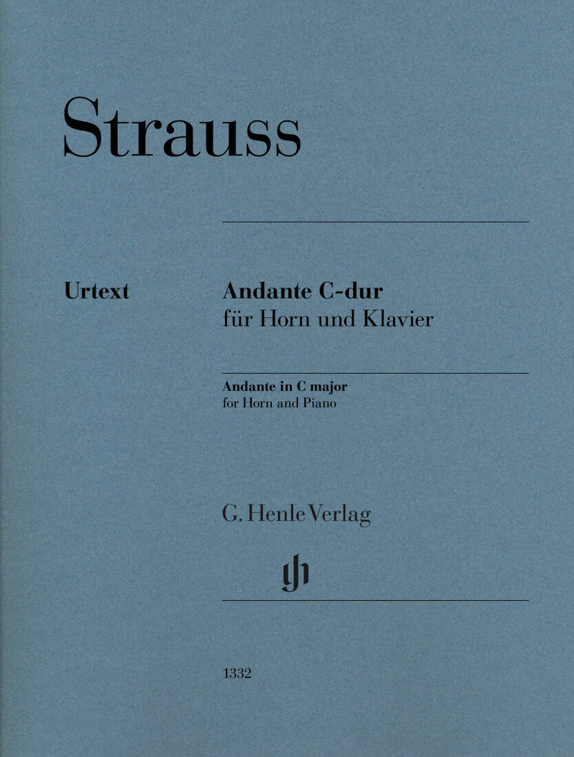 Andante in C Major - Strauss/Rahmer - F Horn/Piano - Sheet